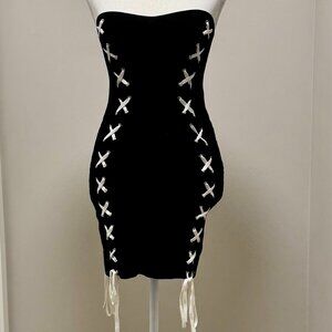 NBD | woman's | bodycon | lace up | Dress